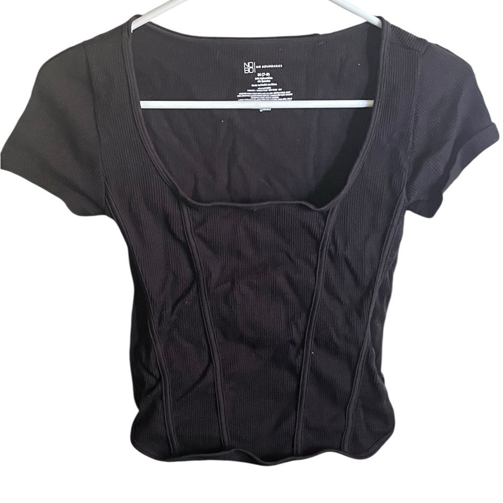 Black corset Ribbed Women's Top size medium